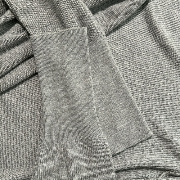Leith Longline Open Cardigan Grey L - Picture 4 of 4